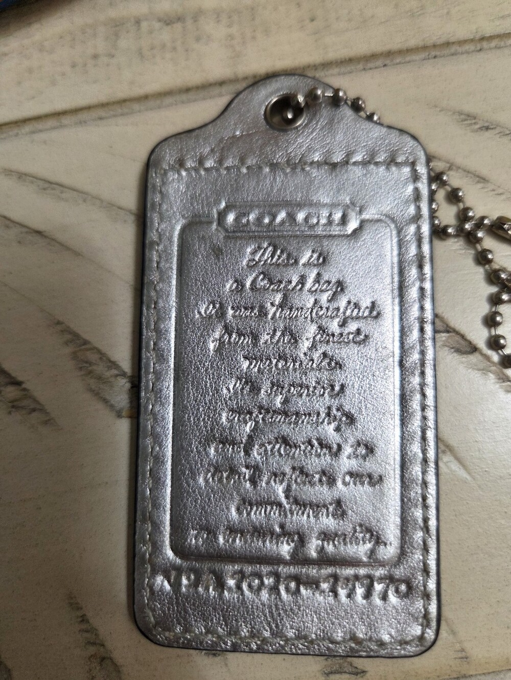 Coach creed XL oversized hangtag charm, EUC - Picture 5 of 9
